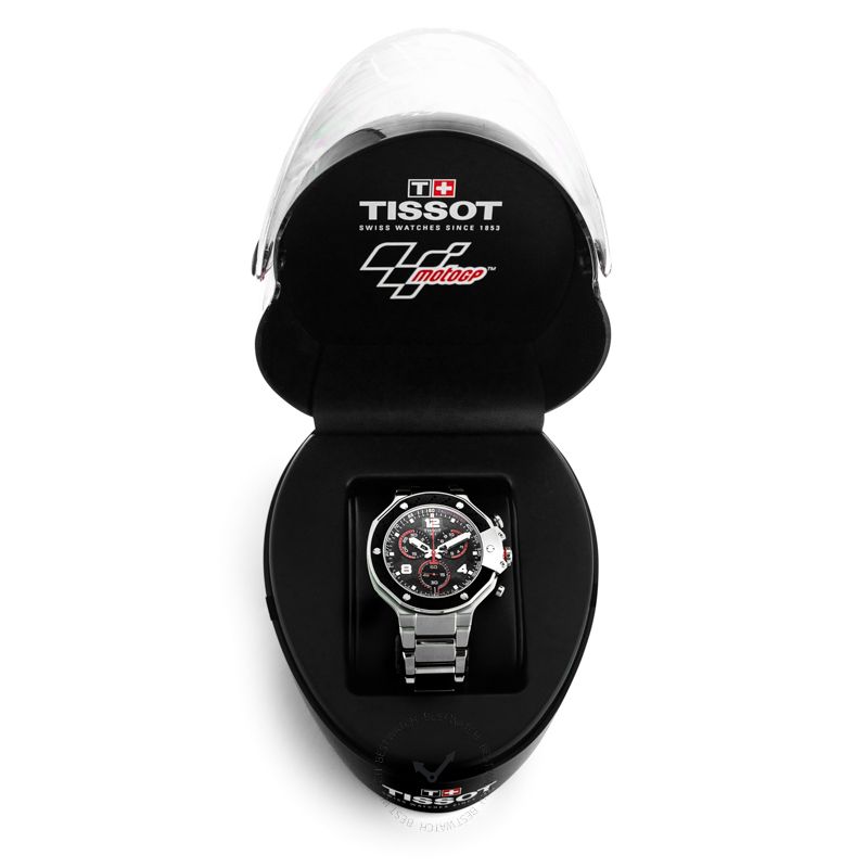 Tissot T Race Moto GP Limited Edition Chronograph Black Dial Silver Steel Strap Watch for Men - T141.417.11.057.00 Buy Now By Tissot