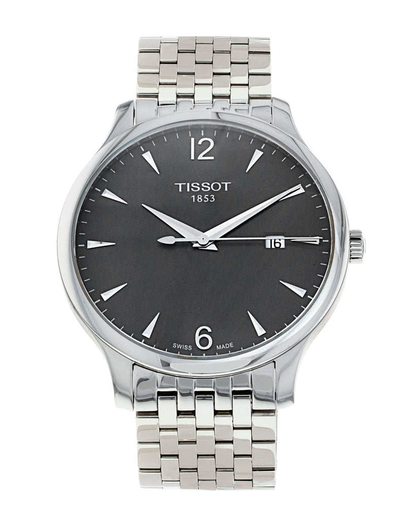 Tissot T Classic Tradition Grey Dial Silver Steel Strap Watch For Men - T063.610.11.067.00 Buy Now By Tissot