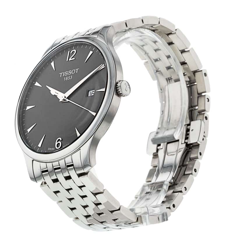 Tissot T Classic Tradition Grey Dial Silver Steel Strap Watch For Men - T063.610.11.067.00 Buy Now By Tissot