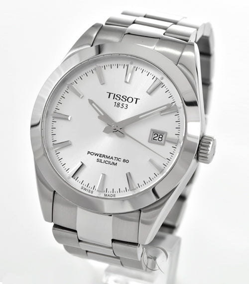 Tissot Gentleman Powermatic 80 Silicium Silver Dial Silver Steel Strap Watch For Men - T127.407.11.031.00 Buy Now By Tissot