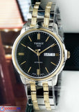 Tissot Automatics III Day Date Black Dial Two Tone Steel Strap Watch For Men - T065.430.22.051.00 Buy Now By Tissot