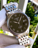 Tissot T Classic Le Locle Powermatic 80 Black Dial Silver Steel Strap Watch For Women - T41.1.483.53 Buy Now By Tissot