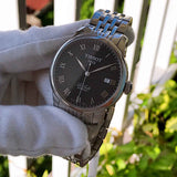 Tissot T Classic Le Locle Powermatic 80 Black Dial Silver Steel Strap Watch For Women - T41.1.483.53 Buy Now By Tissot