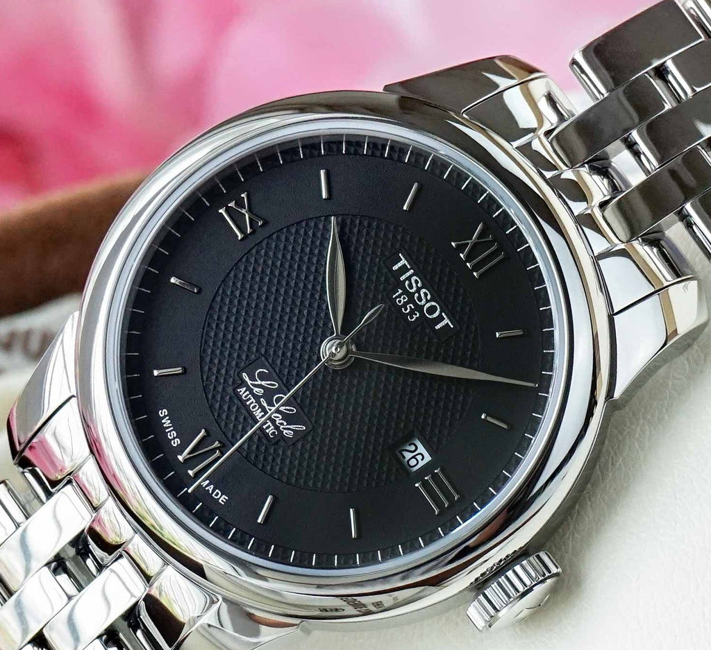 Tissot Le Locle Automatic Lady Black Dial Silver Steel Strap Watch For Women - T006.207.11.058.00 Buy Now By Tissot