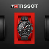 Tissot T Sport PRS 516 Chronograph Black Dial Black Leather Strap Watch for Men - T131.617.36.051.00 Buy Now By Tissot