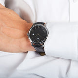 Tissot T Classic Tradition Quartz Black Dial Black Leather Strap Watch For Men - T063.610.16.058.00 Buy Now By Tissot