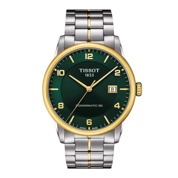 Tissot Luxury Powermatic 80 Green Dial Silver Steel Strap Watch For Men - T086.407.22.097.00 Buy Now By Tissot