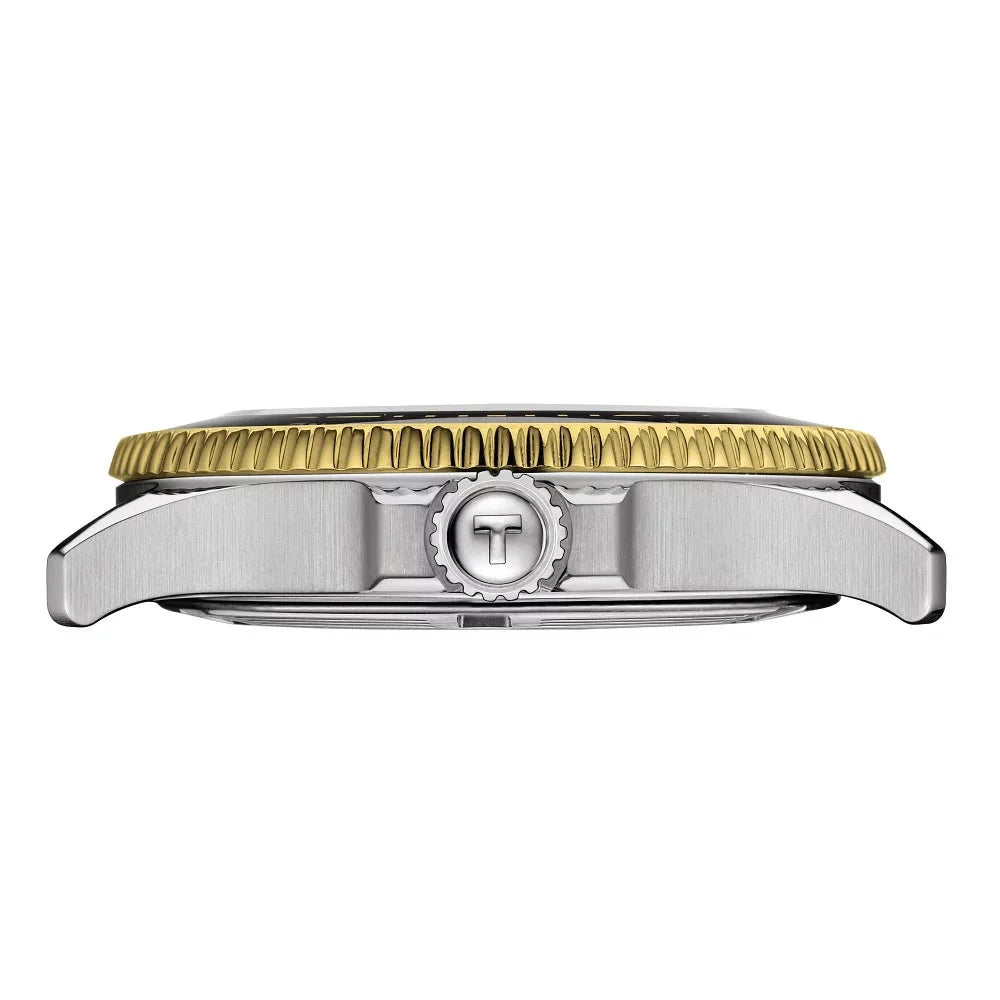 Tissot Seastar 1000 Black Dial Two Tone Steel Strap Watch for Women - T120.210.22.051.00 Buy Now By Tissot