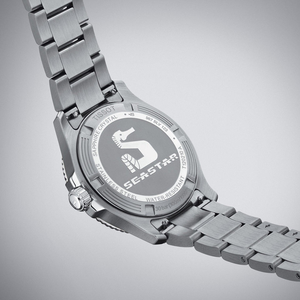 Tissot Seastar 1000 Black Dial Silver Steel Strap Watch For Men - T120.410.11.051.00 Buy Now By Tissot