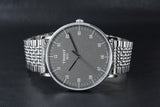 Tissot Everytime Large Black Dial Silver Mesh Bracelet Watch For Men - T109.610.11.077.00 Buy Now By Tissot