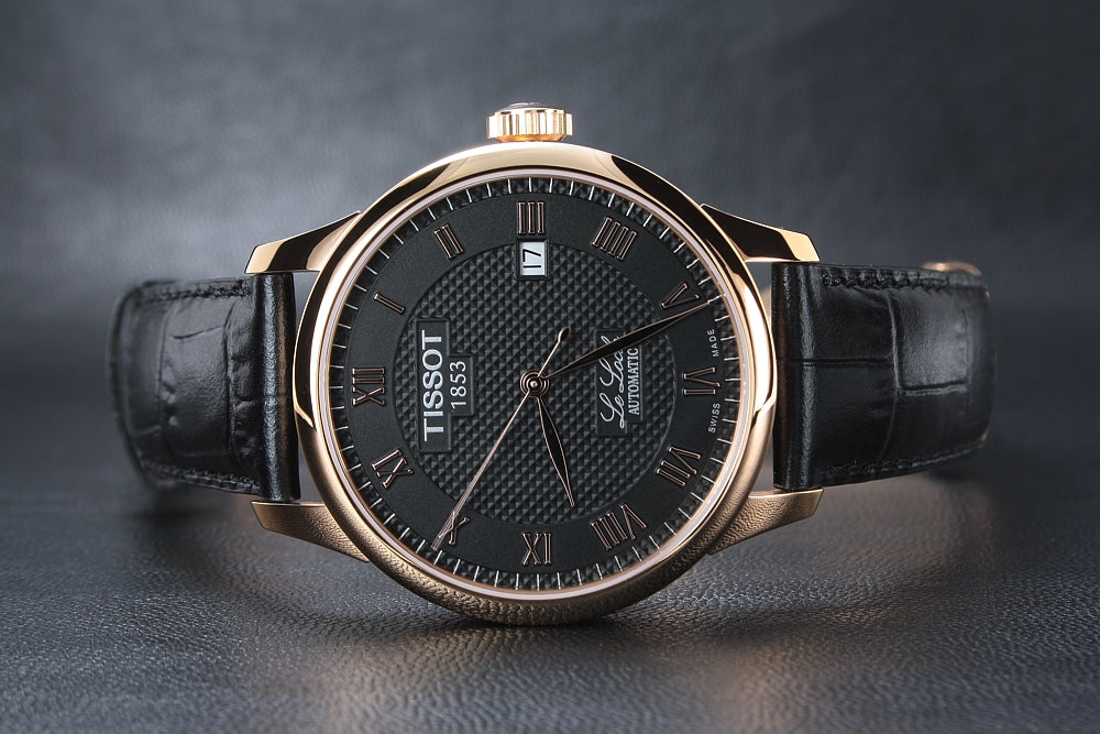 Tissot T Classic Le Locle Automatic Black Dial Black Leather Strap Watch For Men - T41.5.423.53 Buy Now By Tissot