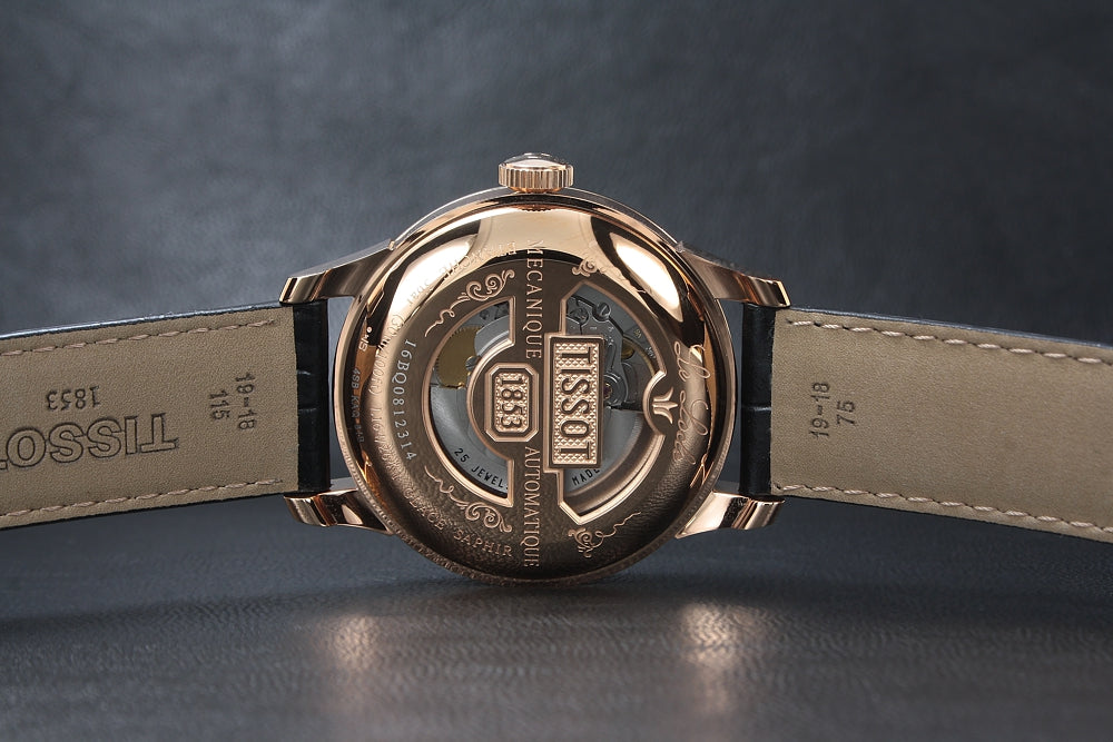 Tissot T Classic Le Locle Automatic Black Dial Black Leather Strap Watch For Men - T41.5.423.53 Buy Now By Tissot