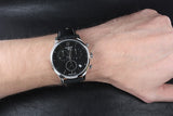 Tissot T Classic Tradition Chronograph Black Dial Black Leather Strap Watch For Men - T063.617.16.057.00 Buy Now By Tissot