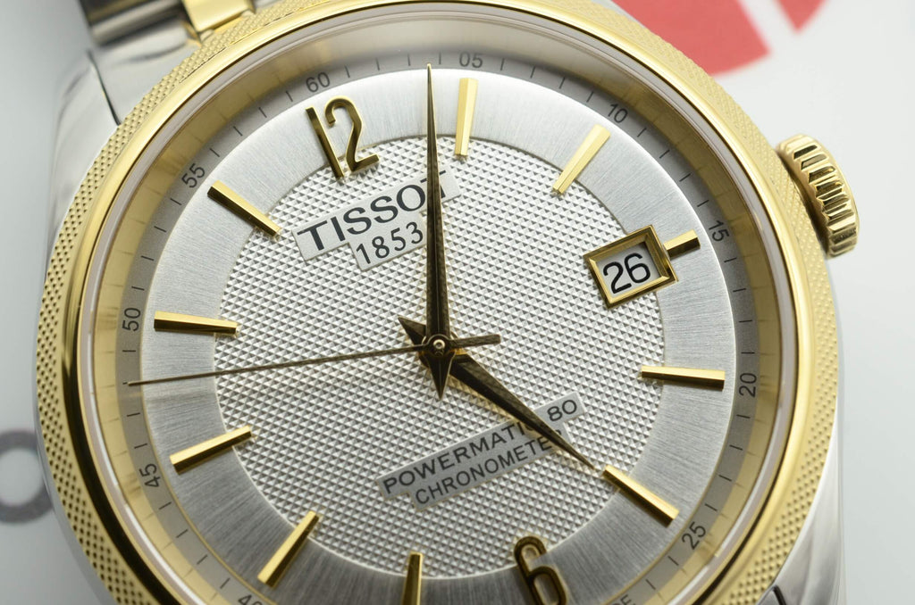 Tissot Ballade Powermatic 80 Chronometer Silver Dial Two Tone Steel Strap Watch For Men - T108.408.22.037.00