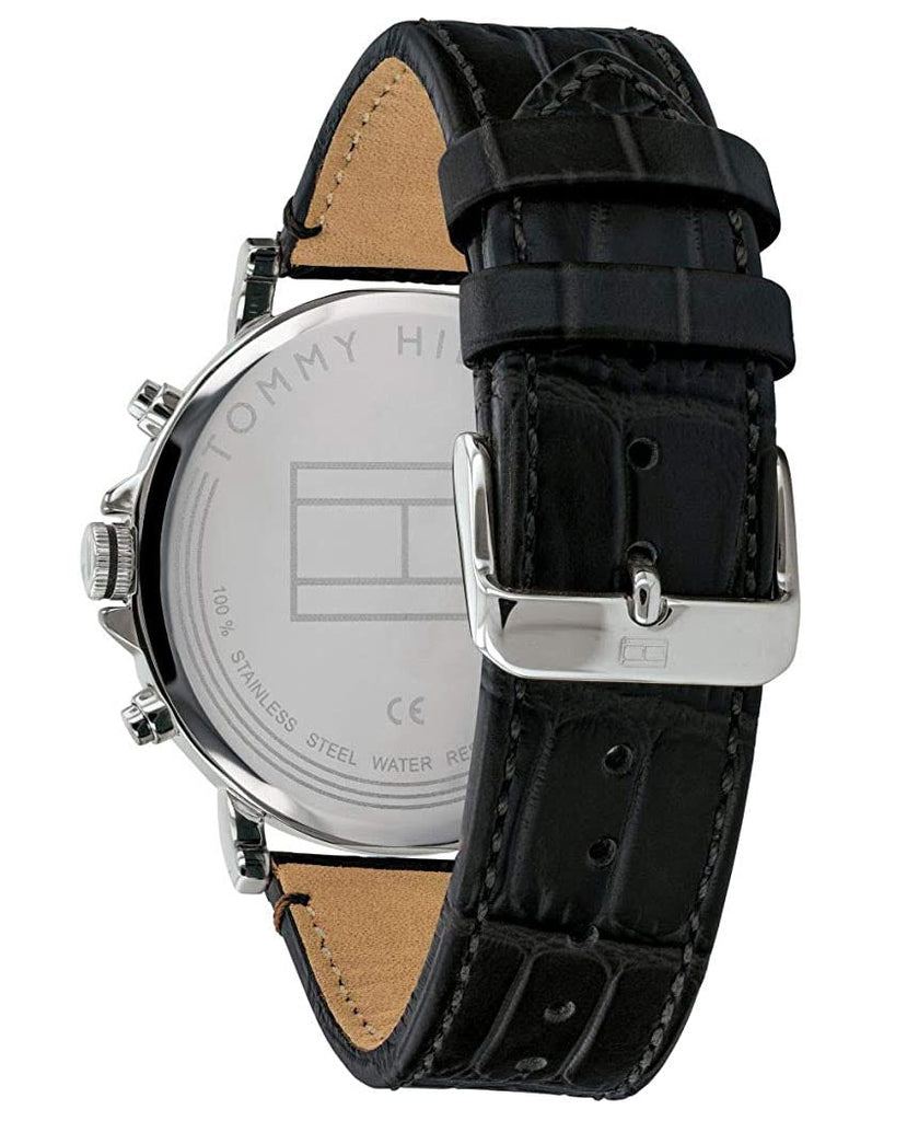 Tommy Hilfiger Daniel Black Dial Black Leather Strap Watch for Men - 1710381 Buy Now By Tommy Hilfiger