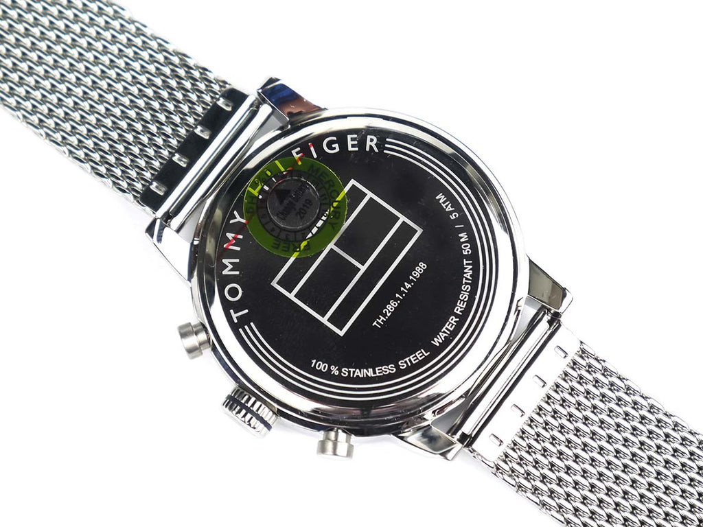 Tommy Hilfiger Jake Quartz White Dial Silver Mesh Bracelet Watch for Men - 1791233 Buy Now By Tommy Hilfiger
