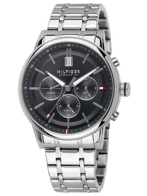 Tommy Hilfiger Kyle Chronograph Grey Dial Silver Steel Strap Watch for Men - 1791632 Buy Now By Tommy Hilfiger