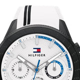 Tommy Hilfiger Aiden Chronograph White Dial White Rubber Strap Watch For Men - 1791862 Buy Now By Tommy Hilfiger