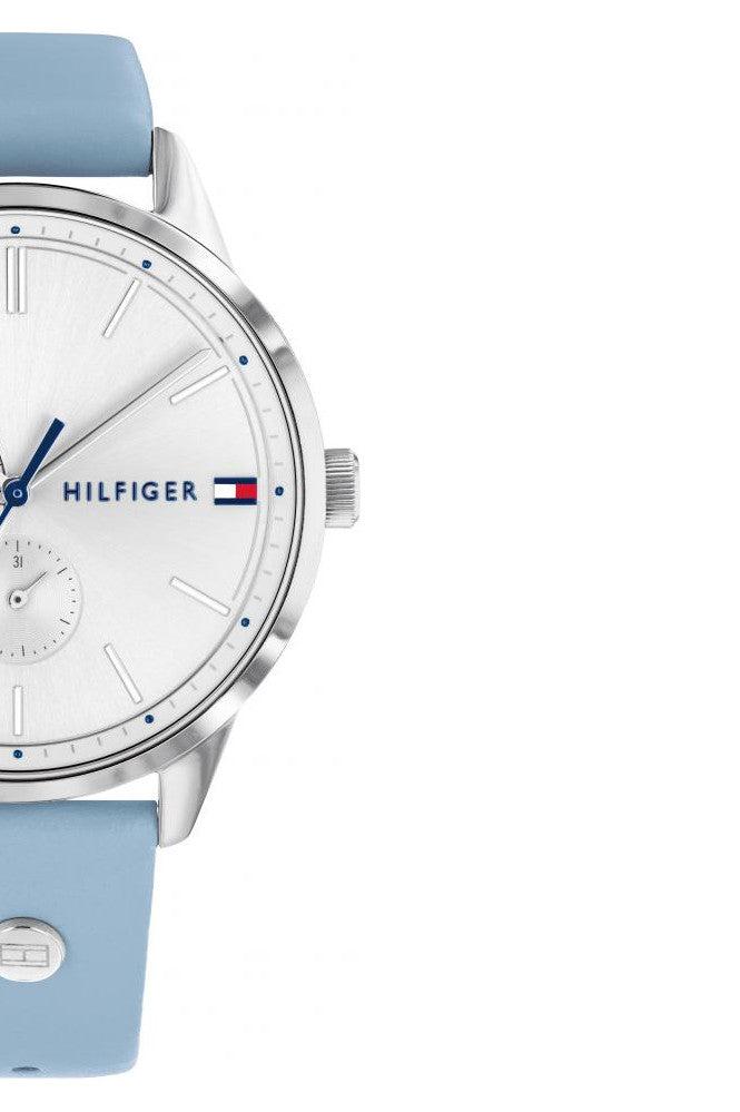 Tommy Hilfiger Brooke Silver Dial Blue Leather Strap Watch for Women - 1782023 Buy Now By Tommy Hilfiger