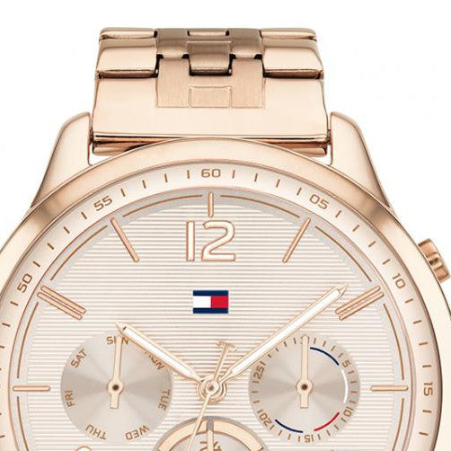 Tommy Hilfiger Harper Chronograph Quartz Rose Gold Dial Rose Gold Steel Strap Watch For Women - 1782224 Buy Now By Tommy Hilfiger