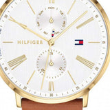 Tommy Hilfiger Jenna Quartz White Dial Brown Leather Strap Watch for Women - 1782073 Buy Now By Tommy Hilfiger