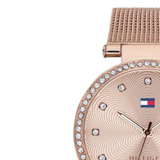 Tommy Hilfiger Lynn Quartz Rose Gold Dial Rose Gold Mesh Bracelet Watch For Women - 1781865 Buy Now By Tommy Hilfiger