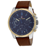 Tommy Hilfiger Decker Blue Dial Brown Leather Strap Watch for Men - 1791561 Buy Now By Tommy Hilfiger