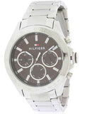 Tommy Hilfiger Hudson Chronograph Quartz Brown Dial Silver Steel Strap Watch For Men - 1791229 Buy Now By Tommy Hilfiger