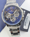 Tommy Hilfiger Keagan Blue Dial Silver Steel Strap Watch for Men - 1791293 Buy Now By Tommy Hilfiger