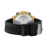 Tommy Hilfiger Jeans Digital Analog Gold Dial Black Rubber Strap Watch For Women - 1791762 Buy Now By Tommy Hilfiger