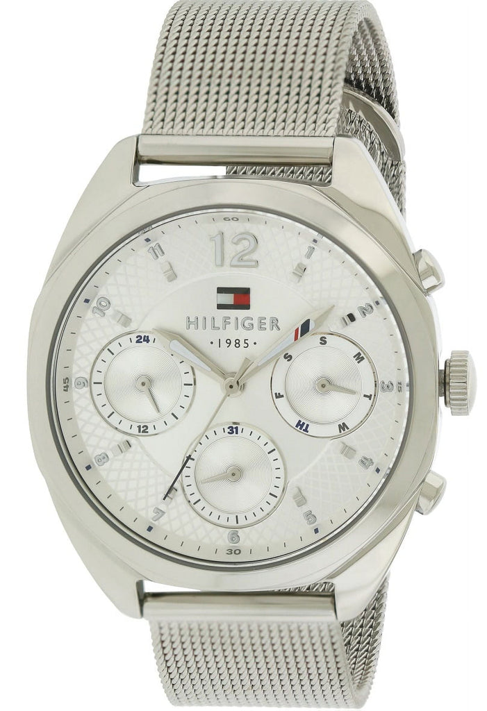 Tommy Hilfiger Mia Silver Dial Silver Mesh Bracelet Watch for Men - 1781628 Buy Now By Tommy Hilfiger