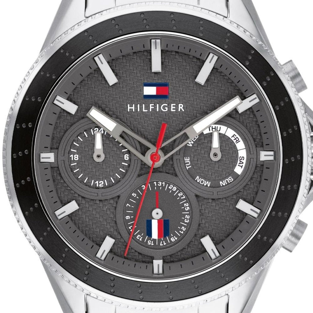 Tommy Hilfiger Aiden Chronograph Grey Dial Silver Steel Strap Watch For Men - 1791857 Buy Now By Tommy Hilfiger