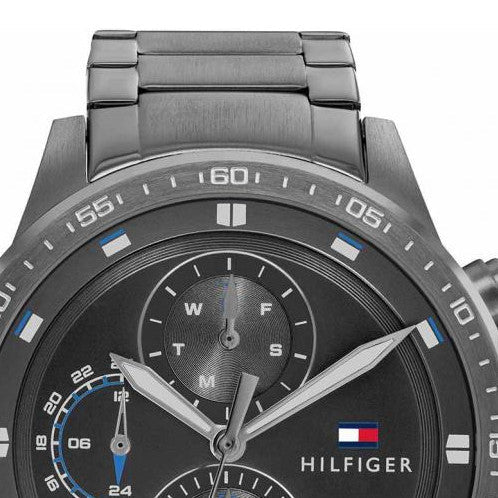Tommy Hilfiger Trent Chronograph Grey Dial Grey Steel Strap Watch For Men - 1791806 Buy Now By Tommy Hilfiger