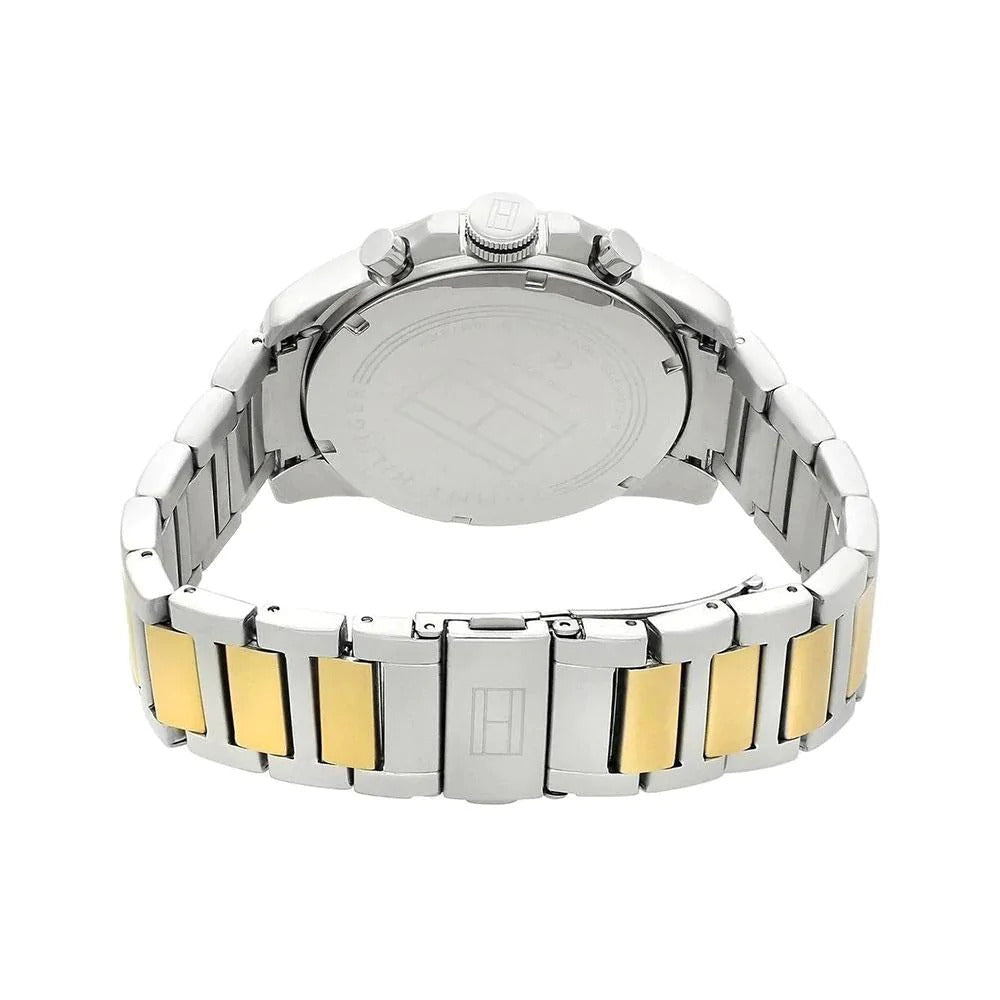 Tommy Hilfiger Decker Chronograph Black Dial Two Tone Steel Strap Watch for Men - 1791559 Buy Now By Tommy Hilfiger