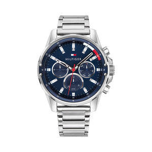 Tommy Hilfiger Mason Quartz Blue Dial Silver Steel Strap Watch for Men - 1791788 Buy Now By Tommy Hilfiger