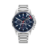 Tommy Hilfiger Mason Quartz Blue Dial Silver Steel Strap Watch for Men - 1791788 Buy Now By Tommy Hilfiger