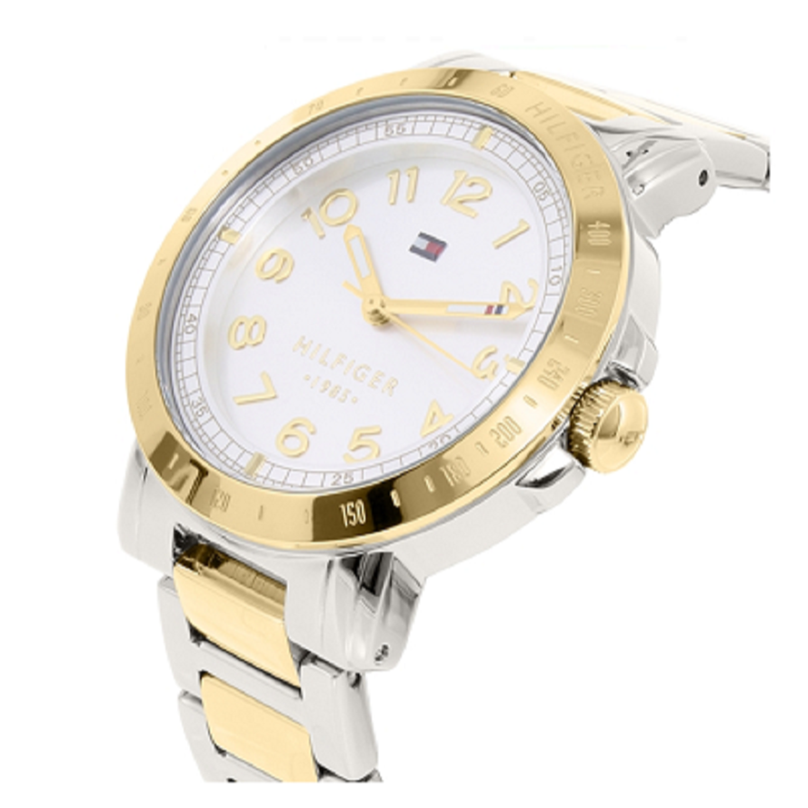 Tommy Hilfiger Damen Silver Dial Two Tone Steel Strap Watch for Women - 1781398 Buy Now By Tommy Hilfiger