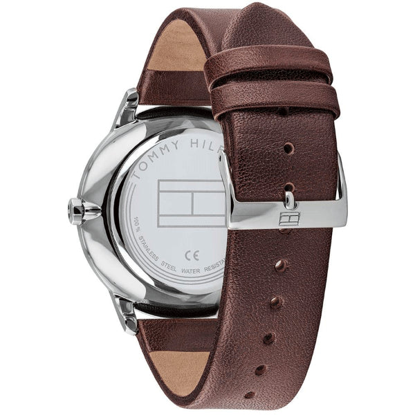 Tommy Hilfiger Hunter Blue Dial Brown Leather Strap Watch for Men - 1791605 Buy Now By Tommy Hilfiger