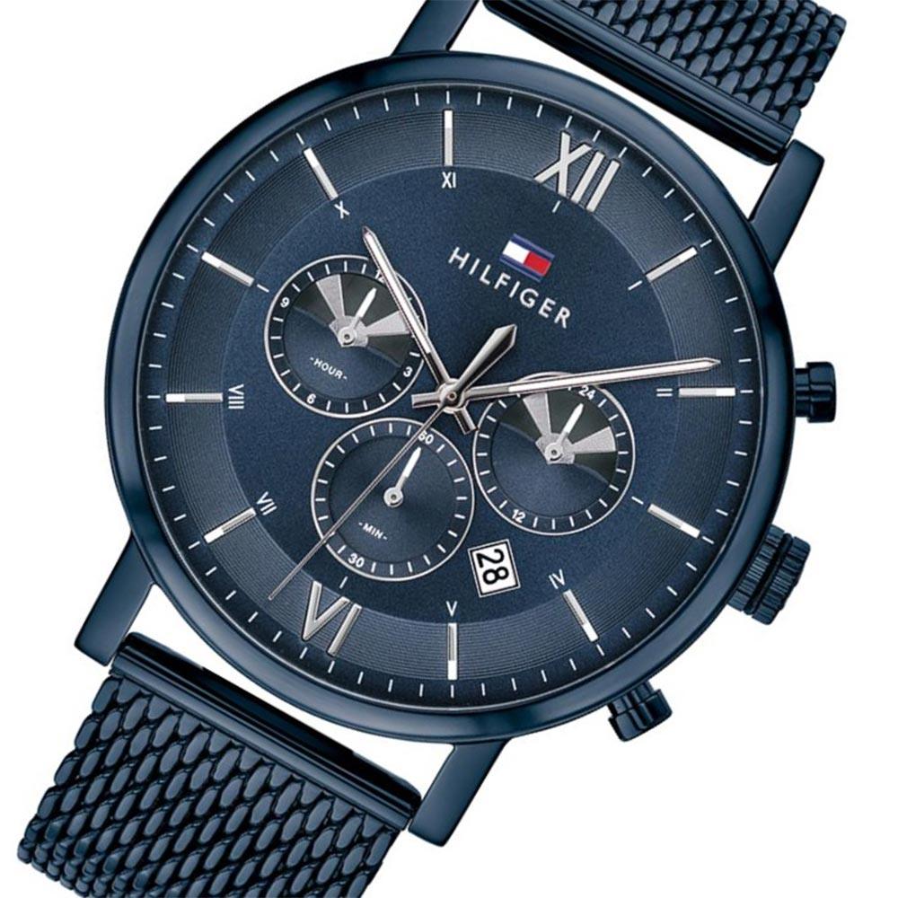 Tommy Hilfiger Evan Blue Dial Blue Mesh Bracelet Watch for Men - 1710397 Buy Now By Tommy Hilfiger
