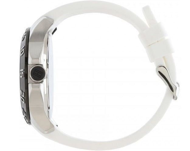 Tommy Hilfiger Sport Black Dial White Rubber Strap Watch for Men - 1790986 Buy Now By Tommy Hilfiger