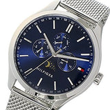 Tommy Hilfiger Oliver Quartz Blue Dial Silver Mesh Bracelet Watch for Men - 1791302 Buy Now By Tommy Hilfiger