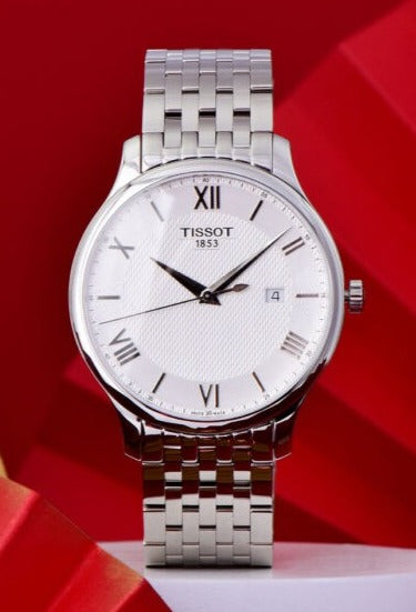 Tissot T Classic Tradition Silver Dial Silver Steel Strap Watch For Men - T063.610.11.038.00 Buy Now By Tissot
