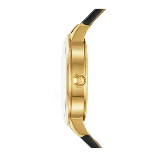 Tory Burch Collins White Dial Black Leather Strap Watch for Women - TBW1205 Buy Now By Tory Burch