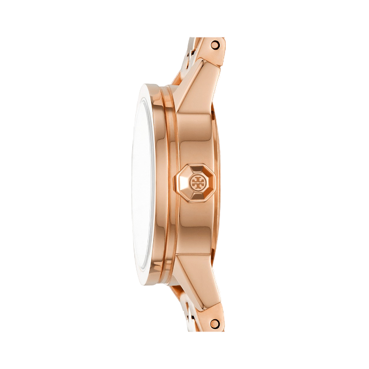 Tory Burch Reva Rose Gold Dial Rose Gold Steel Strap Watch for Women - TBW4043 Buy Now By Tory Burch