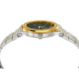 Versace Greca Green Dial Silver Steel Strap Watch for Men - VEVI00420 Buy Now By Versace