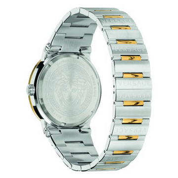 Versace Greca Green Dial Silver Steel Strap Watch for Men - VEVI00420 Buy Now By Versace