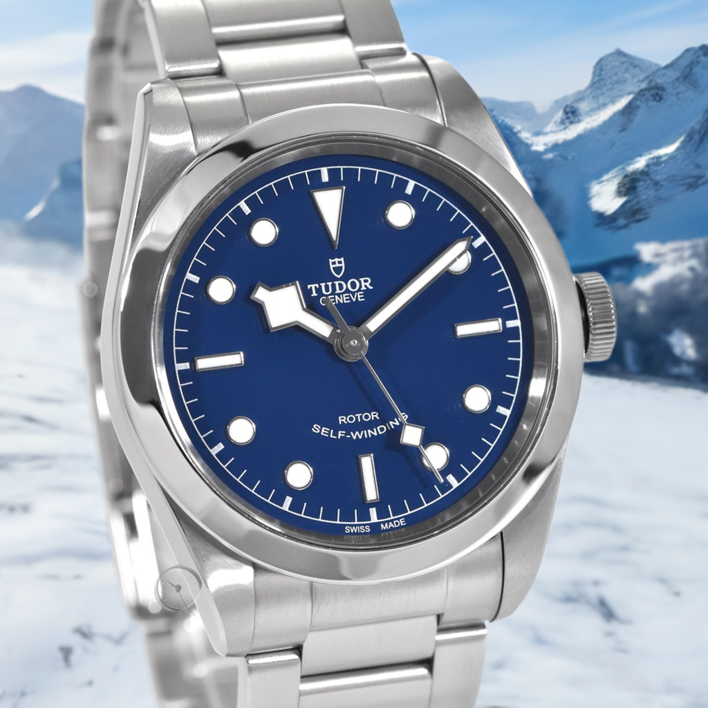 Tudor Black Bay Automatic Blue Dial Silver Steel Strap Watch for Men - M79540-0004 Buy Now By Tudor