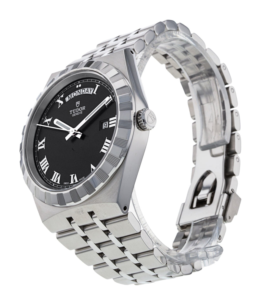 Tudor Royal Automatic Black Dial Silver Steel Strap Watch for Men - M28600-0003 Buy Now By Tudor