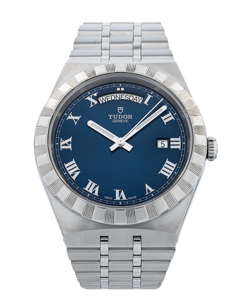 Tudor Royal Automatic Blue Dial Silver Steel Strap Watch for Men - M28600-0005 Buy Now By Tudor