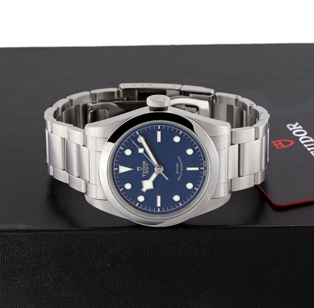 Tudor Black Bay Automatic Blue Dial Silver Steel Strap Watch for Men - M79540-0004 Buy Now By Tudor